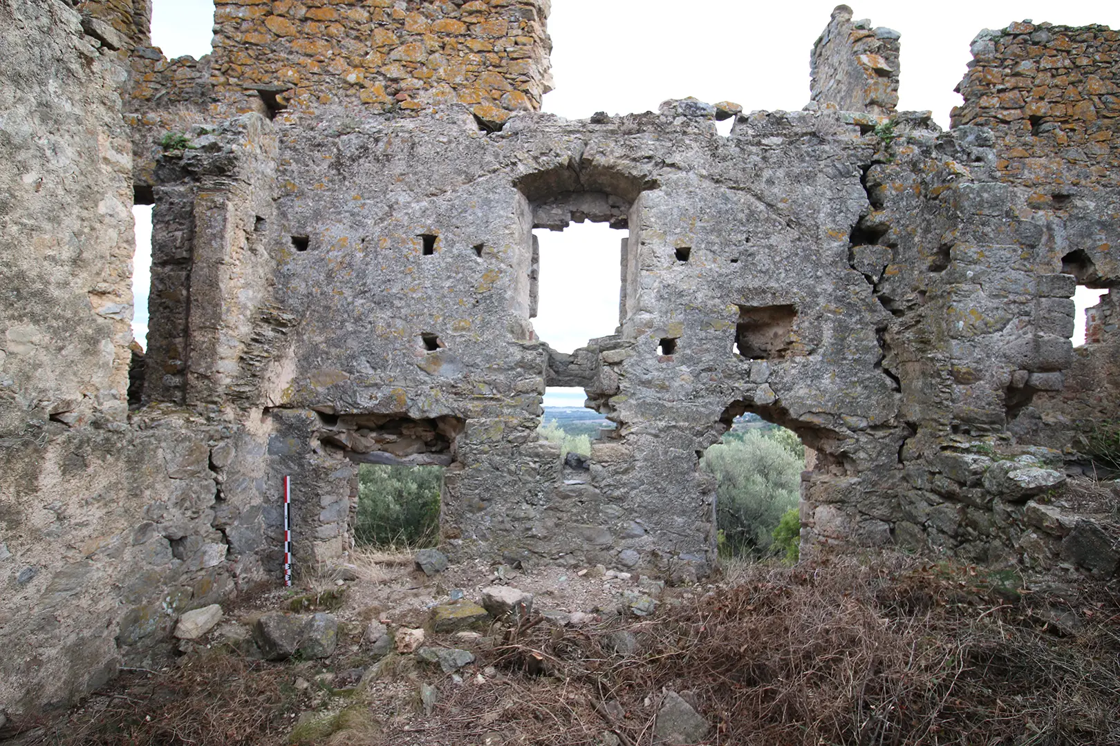 AF-22-434_Château de Covasina - 4_ Négatif d'un voûtement visible sur un parement intérieur du palazzo de Covasina (Florian Leleu, Arkemine)
