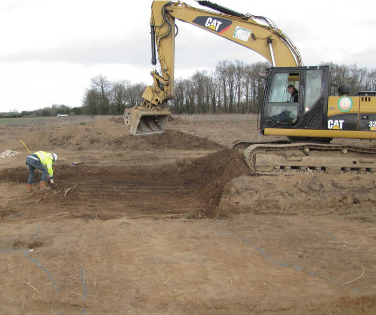 Figure 1 – Site en cours de décapage (Contres, 41).