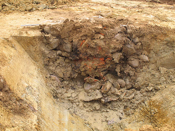 Figure 2 – Vue en coupe du puits PT03 (Saint-Flour, 15).